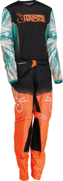 Tricou copii Moose Racing Agroid Teal/Orange/Black-1