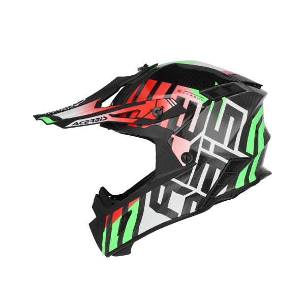 Casca Acerbis Steel Carbon 22-06 Verde/Rosu XXL-9