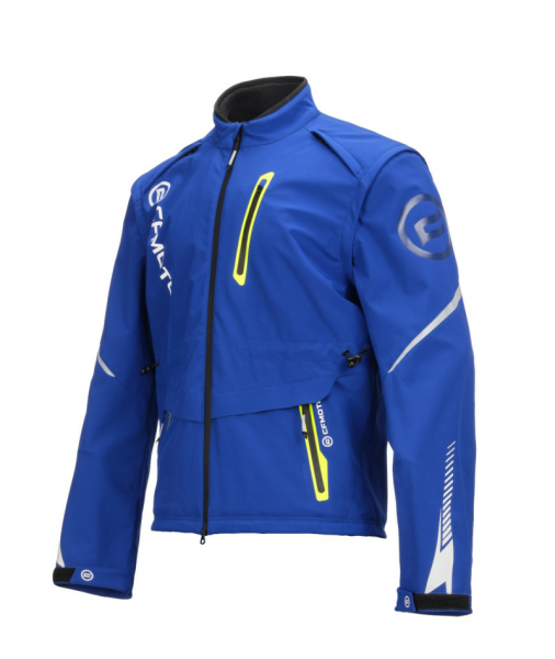 SET ECHIPAMENT MOTO CFMOTO RALLY TEXTIL – JACHETĂ + PANTALONI, ALBASTRU / GALBEN, 14, nordicamoto.ro