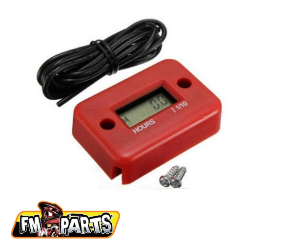 Ceas Ore Functionare Watterproof Motocicleta / ATV Rosu Fm Parts-0