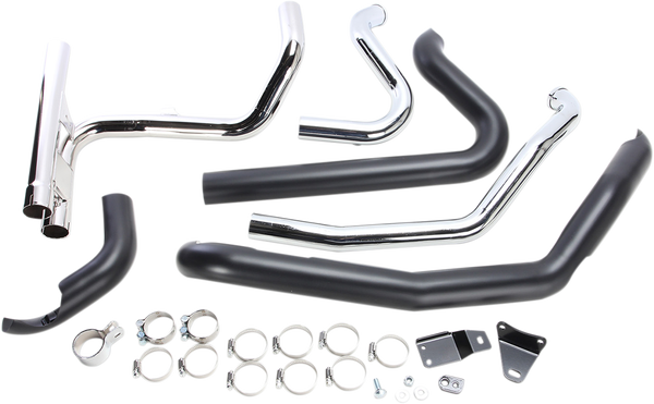 Dual Bung Powerport Dual Headpipes Black, 3, nordicamoto.ro