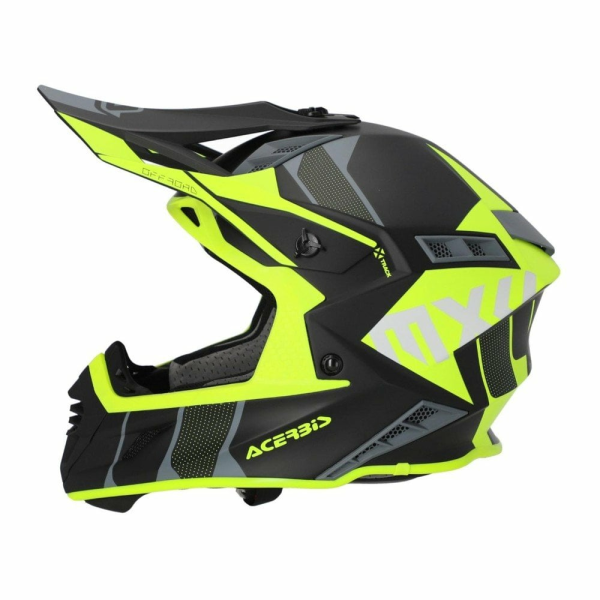 Casca Acerbis X-Track 22.06 Black Yellow Fluo-2