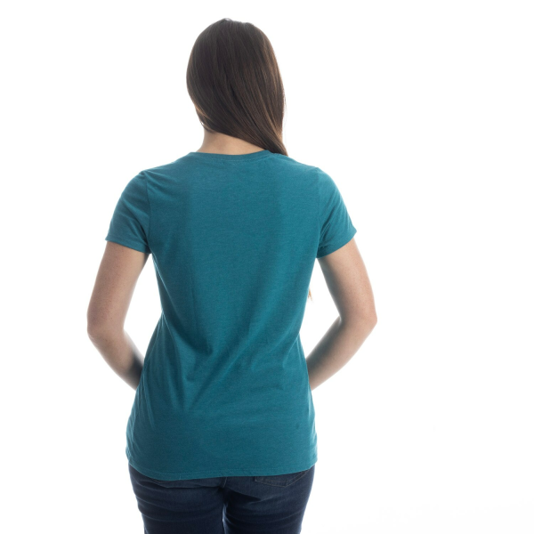 Tricou Dama Klim Kute Corp SS T Heathered Teal - Beach Glass-8