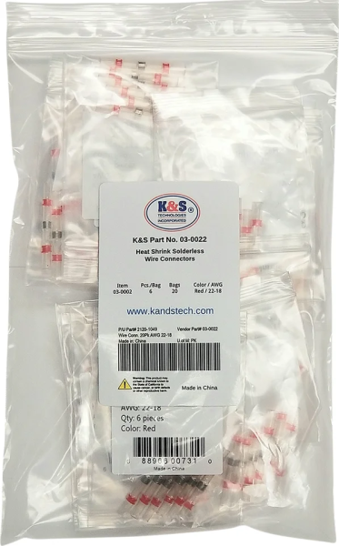 Solderless Wire Connectors Red, 1, nordicamoto.ro