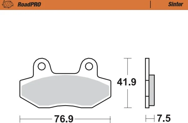 Plăcuțe de frână Roadpro Sinder pentru roata din față, 1, nordicamoto.ro