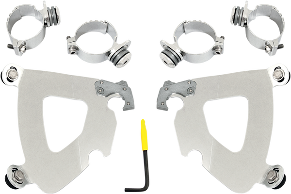 Gauntlet Fairing Trigger-lock Hardware Kit Polished, 1, nordicamoto.ro
