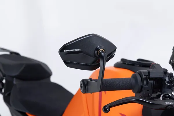 Bar End Mirrors Anodized Black -3