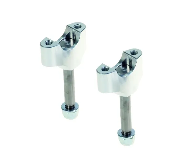 Mx-en Lower Handlebar Clamps Silver, Anodized-0
