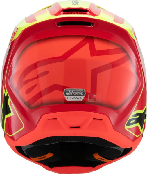 Casca Copii Alpinestars S-M3 Fray Black/Red/Yellow-2