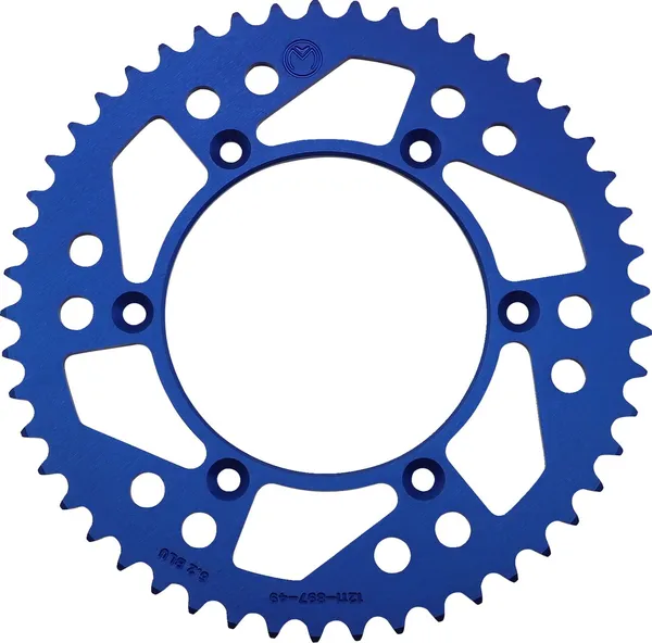 MOOSE RACING Rear Aluminum Sprocket Blue 