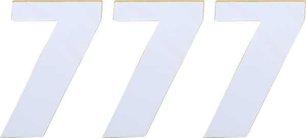 MOOSE RACING Vinyl Race Numbers White -1