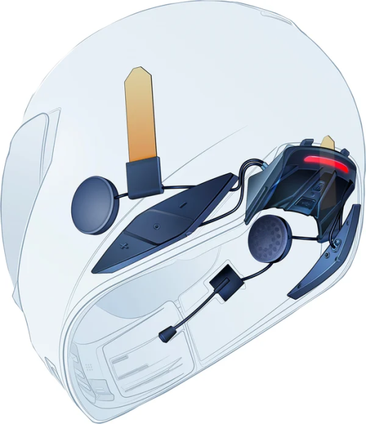 Sistem comunicatie Icon Helmlink Bluetooth Black, 1, nordicamoto.ro