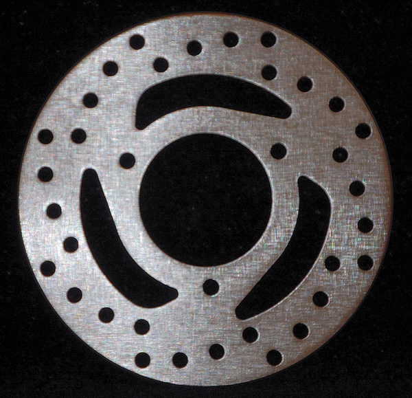 Round D-series Scooter Brake Rotor Silver, Stainless Steel, Zinc, 1, nordicamoto.ro