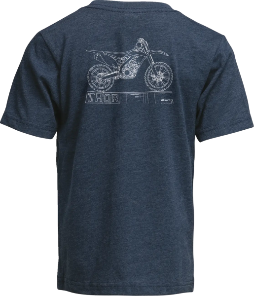 Youth Blueprint T-shirt Blue -1