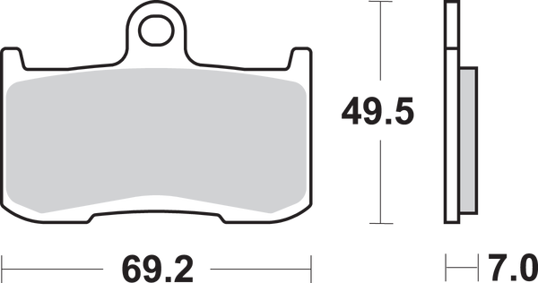 Dc Racing Dual Carbon Brake Pads, 2, nordicamoto.ro