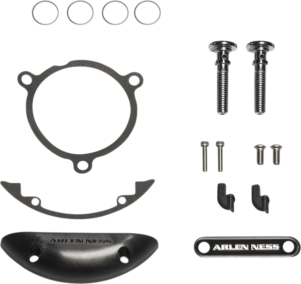 Inverted Air Cleaner Hardware Kit Black, Silver, 1, nordicamoto.ro