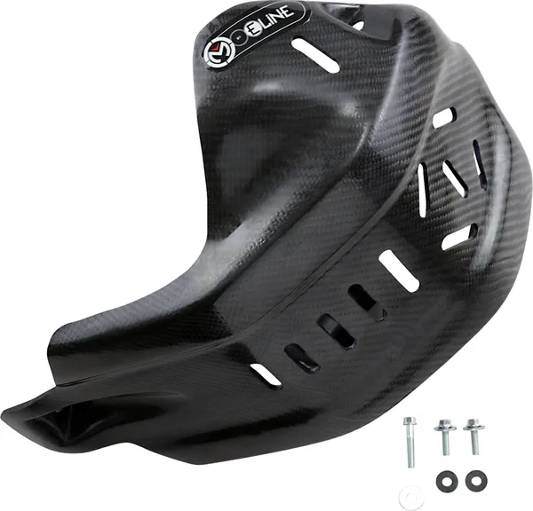 MOOSE RACING Carbon Fiber Skid Plate Black -2