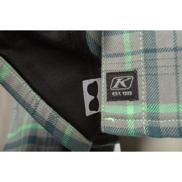 Camasa Dama Klim Upland Flannel Monument Gray - Wintermint-1