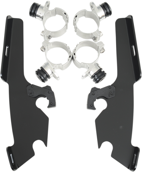 Fats/slim Windshield Trigger-lock Complete Mount Kit Black, 1, nordicamoto.ro