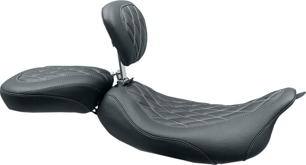 Wide Tripper Solo Seat With Removable Driver Backrest Black, 1, nordicamoto.ro