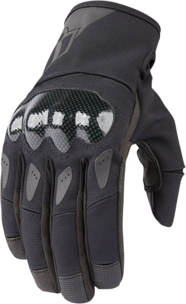 Manusi Textil/Piele Icon Stormhawk CE Black/Gray-7