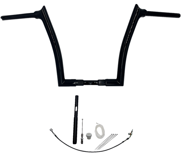 1-1/2(r) Ez Install Pointed Top Handlebar Kit Black, 1, nordicamoto.ro