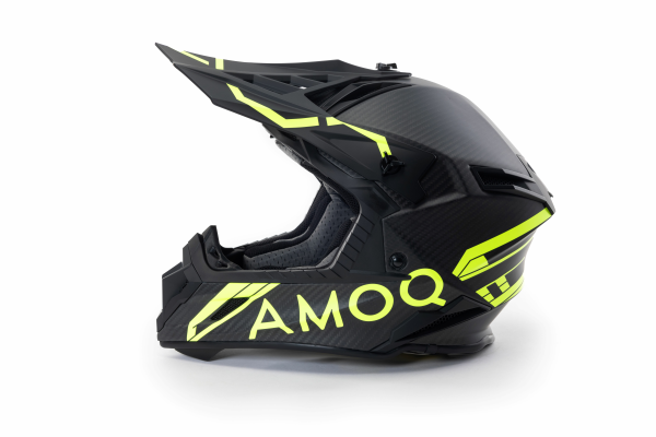 AMOQ Friction MIPS Carbon Helmet Black/HiVis XS-4