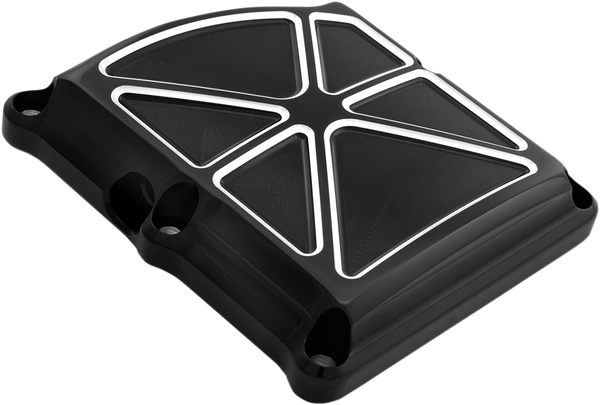 Transmission Top Cover Black, Chrome, Anodized, Contrast Cut, 1, nordicamoto.ro