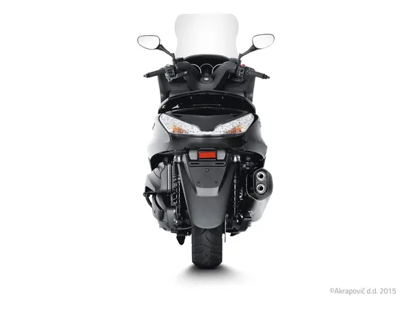 Slip-on Line Muffler Scooter Black, Carbon Fiber -1