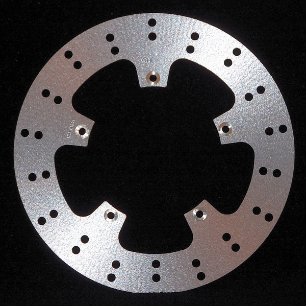 Round D-series Scooter Brake Rotor Silver, Stainless Steel, Zinc, 1, nordicamoto.ro