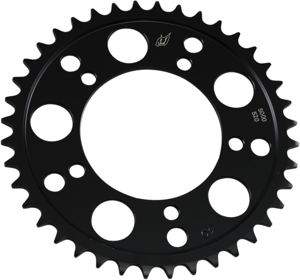 Lightweight Steel Sprocket Black, Zinc, 1, nordicamoto.ro