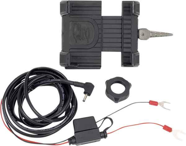 Smartphone/gps Holder With Charger Black, 2, nordicamoto.ro