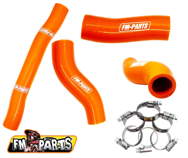 Kit Furtune Radiator Silicon KTM/Husqvarna 2017-2019 Portocalii Fm-Parts, 5, nordicamoto.ro