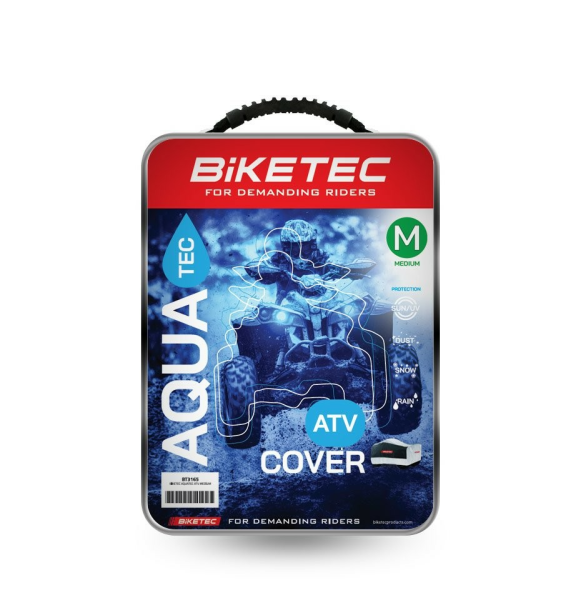 Husa BikeTec Impermeabila ATV Culoare Negru/Gri-0