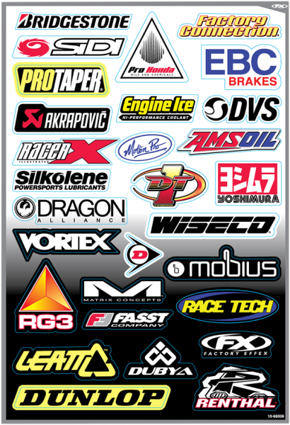 Sponsor Sticker Kit Multi, 3, nordicamoto.ro