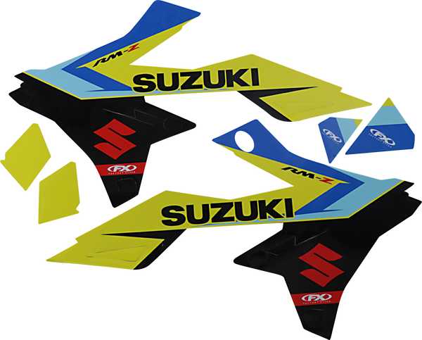 Evo Graphics Kit Black, Blue, White, Yellow, 2, nordicamoto.ro
