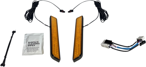 Led Front Fork Lightz Black, 1, nordicamoto.ro