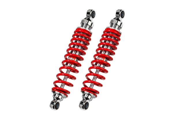 Rear Shocks W/springs Black, Silver, 2, nordicamoto.ro