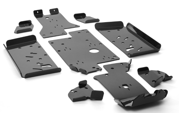 SCUT PROTECȚIE COMPLET ATV CFMOTO CFORCE 400 / 450L / 500 / 520L – HDPE 8MM, NEGRU, 2, nordicamoto.ro