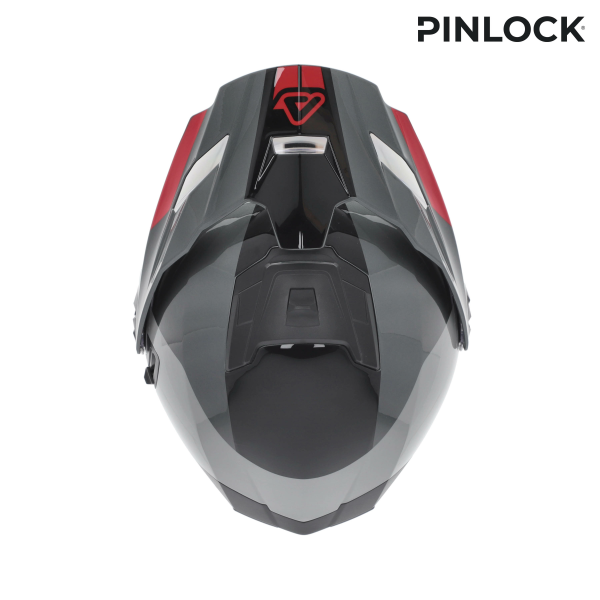 Casca Flip-up Acerbis Rider Graphic Gri/Rosu XL-8