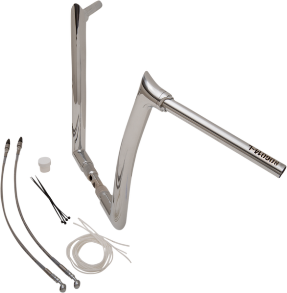 1-1/2(r) Ez Install Pointed Top Handlebar Kit Silver, 2, nordicamoto.ro