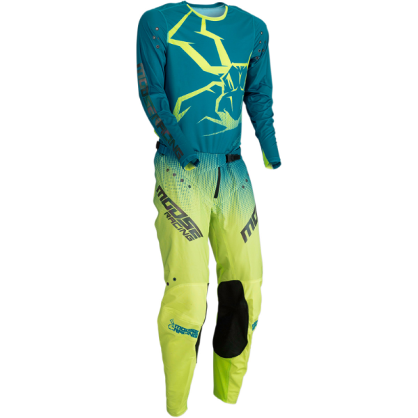 Pantaloni  Moose Racing AGROID Verde/Aqua-0