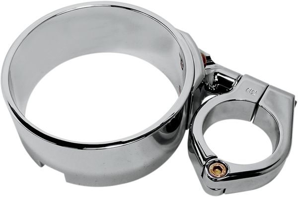 Speedometer Ring With Swivel Clamp Chrome, 1, nordicamoto.ro