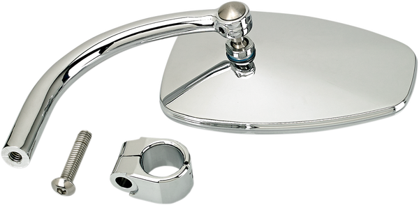 Clamp-on Utility Mirror Silver, 1, nordicamoto.ro