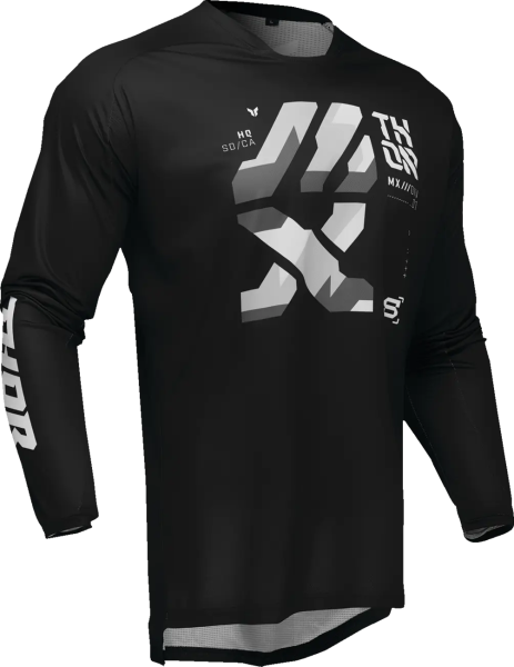 Tricou Enduro Thor Launchmode Brave Black-4