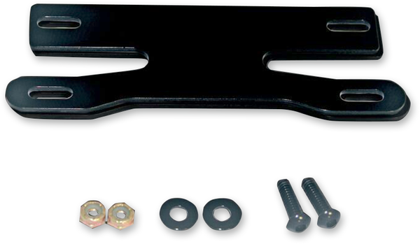Universal License Plate Mount Kit Gloss Black, 2, nordicamoto.ro