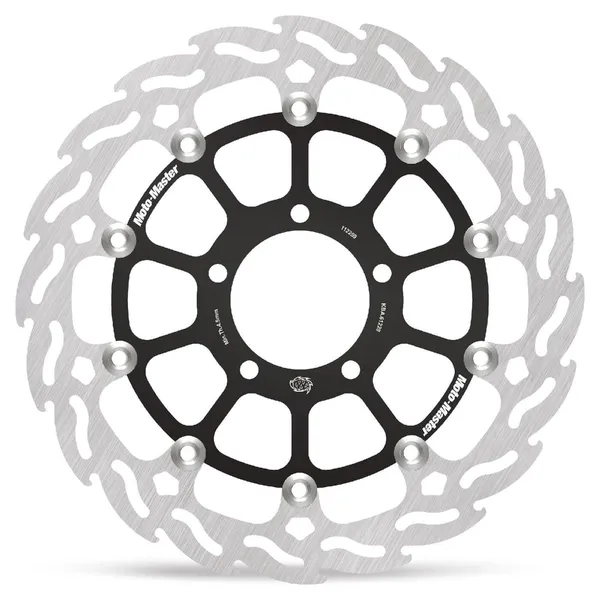 Flame Series Floating Rotor Black, Silver-1