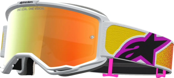 Vision 5 Drag Goggle White, Red, Orange, 1, nordicamoto.ro