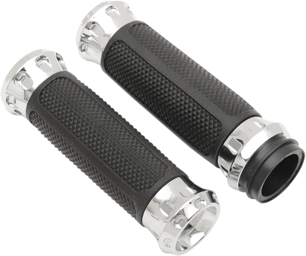 Overdrive Custom Grips Silver, 1, nordicamoto.ro