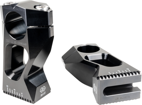 2d.gt Handlebar Risers Black, 2, nordicamoto.ro